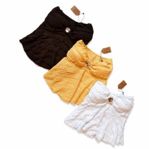 Top Strapless Texturizado